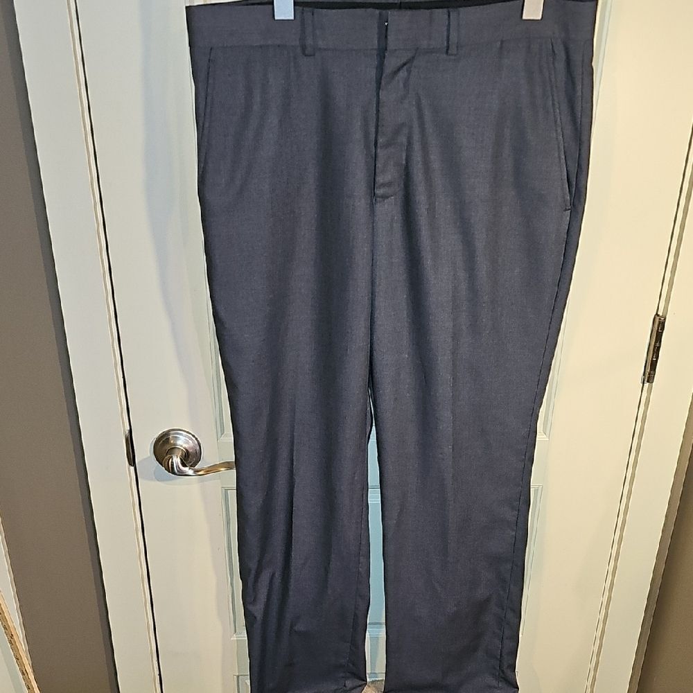 Kenneth Cole- Men's Charcoal Dress Slacks SIZE 34W 32L